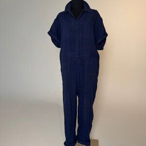FREE PEOPLE  Free People Totally Crushin' Jumpsuit Women's XS Navy